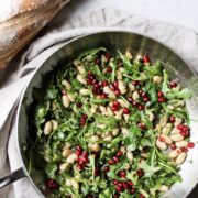 white bean and arugula crostini