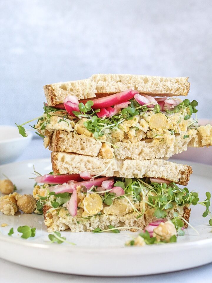 Vegan Chickpea salad sandwich