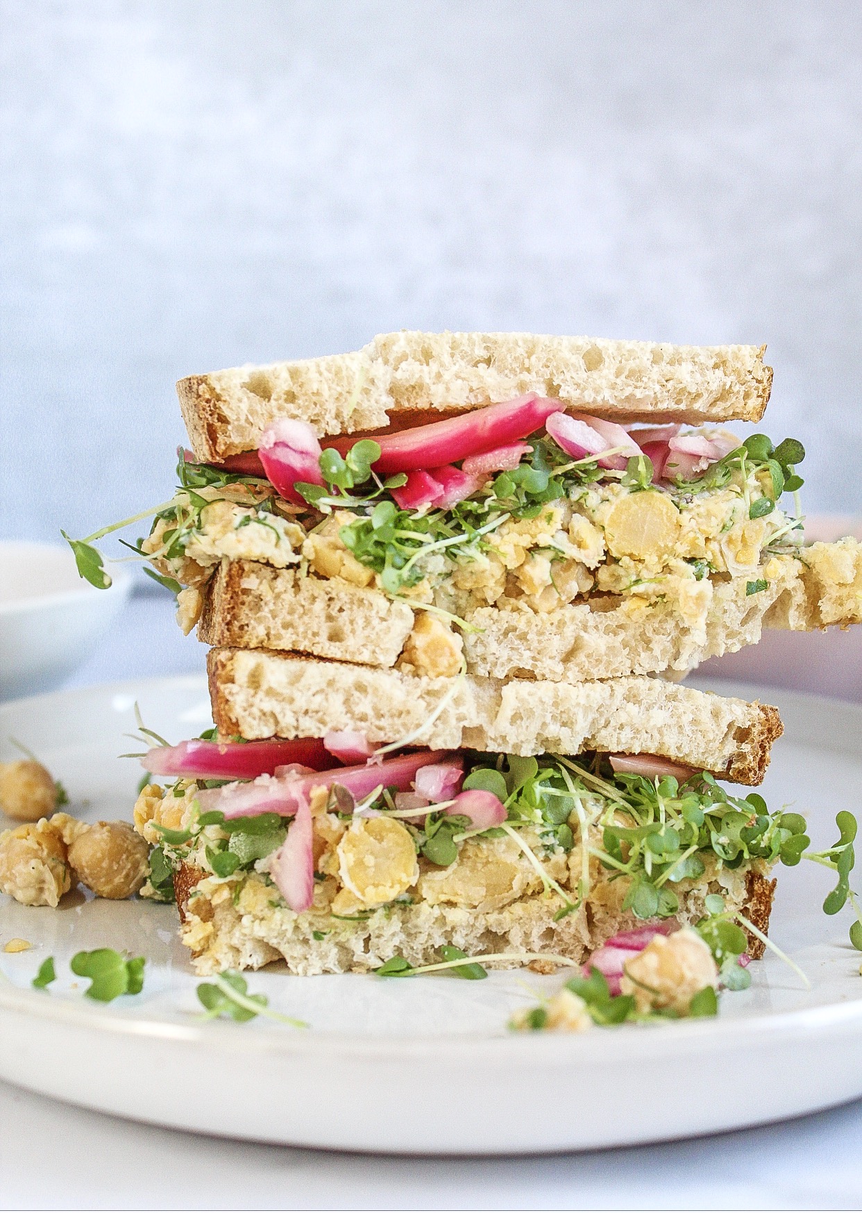 Vegan Chickpea salad sandwich