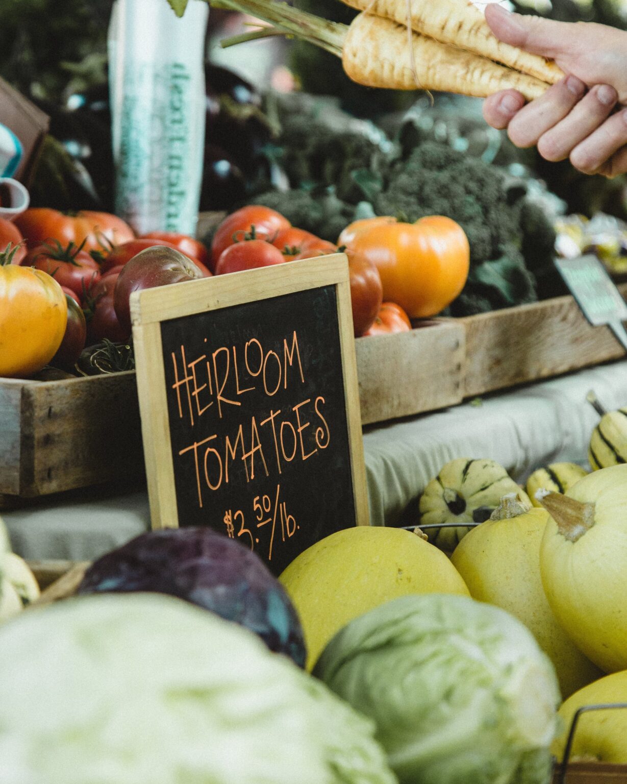 Support local farmers. Buy local