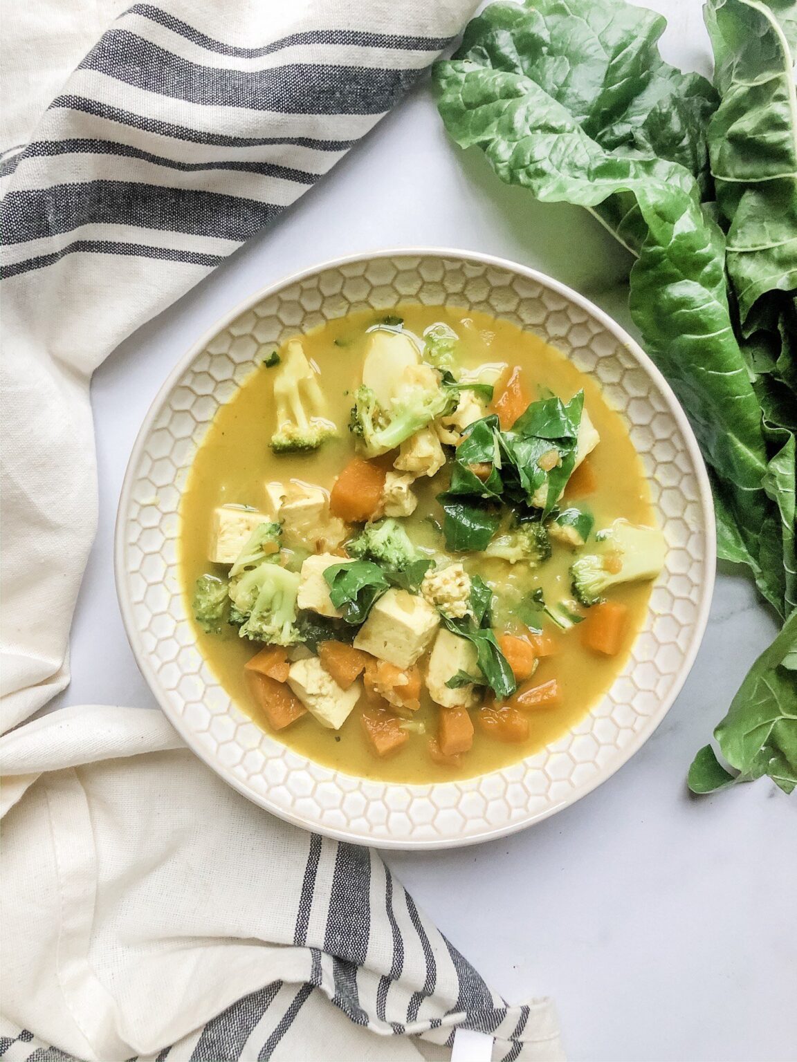 golden turmeric curry with tofu