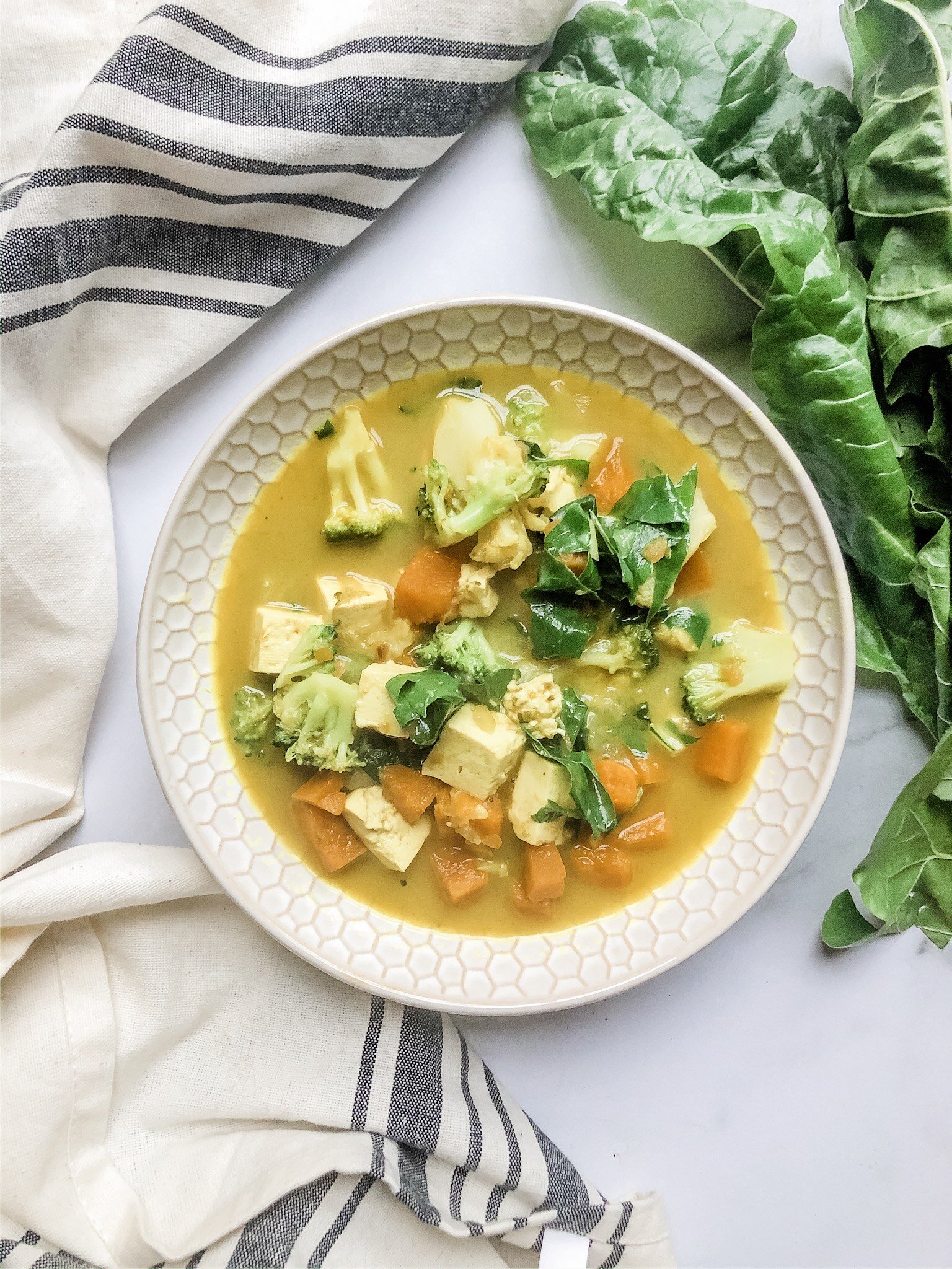 golden turmeric curry with tofu