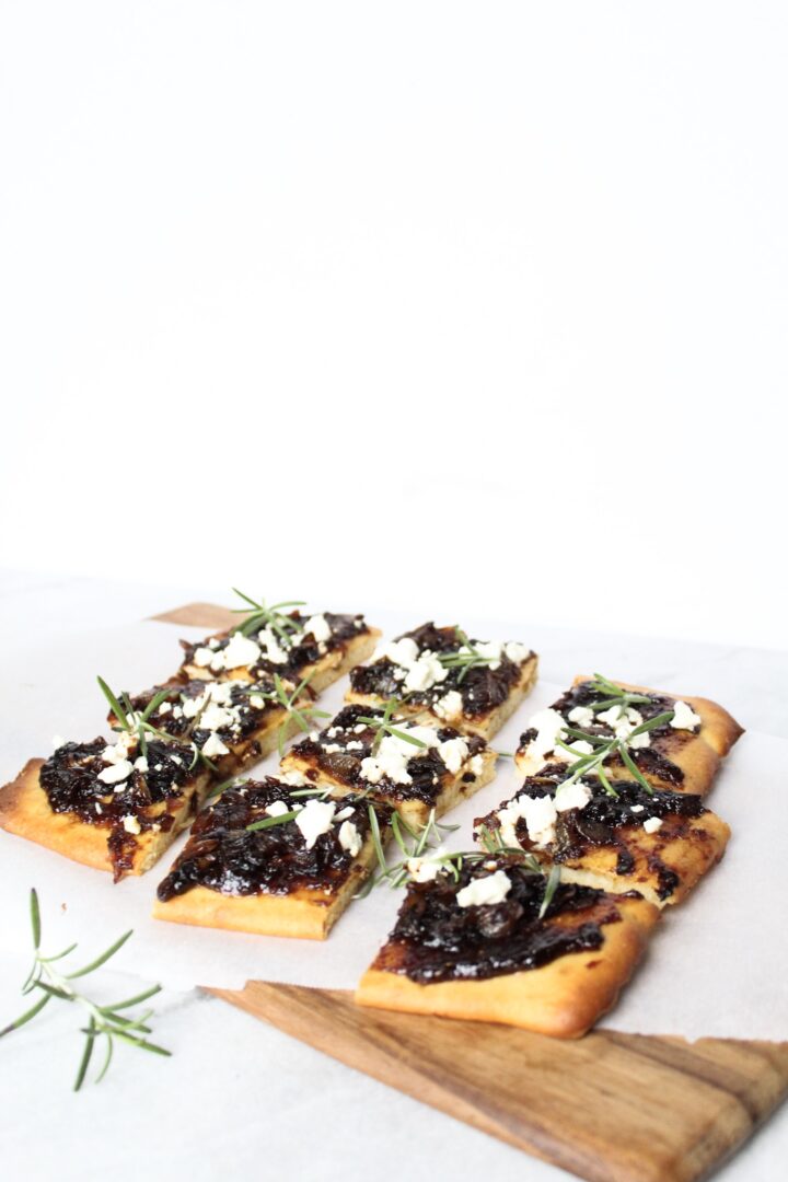 caramelized onion and fig flatbread