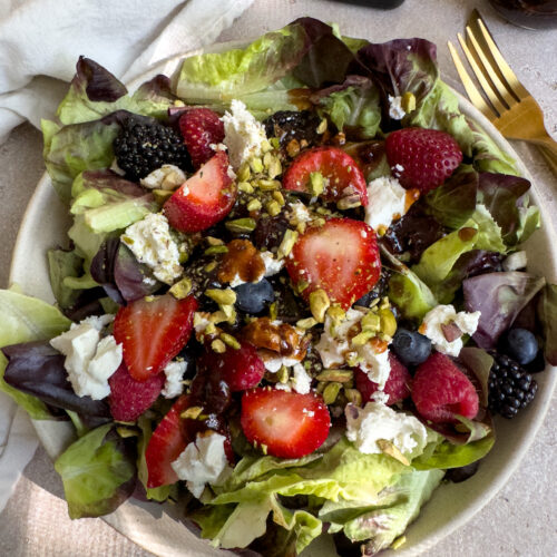 Fresh summer mixed berry salad