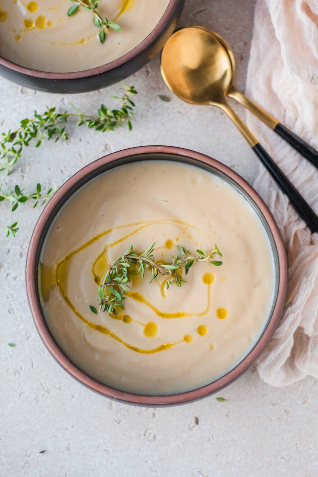 white bean cauliflower soup