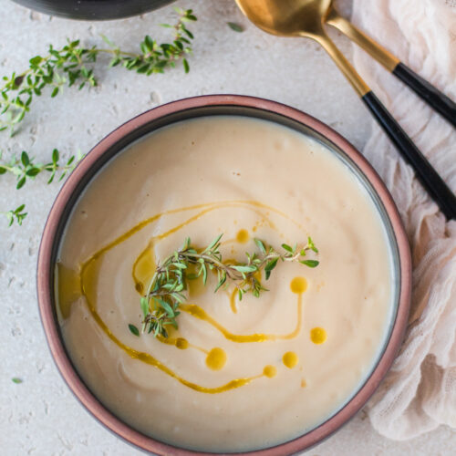 white bean cauliflower soup