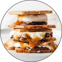stack of oozy and gooey smoores