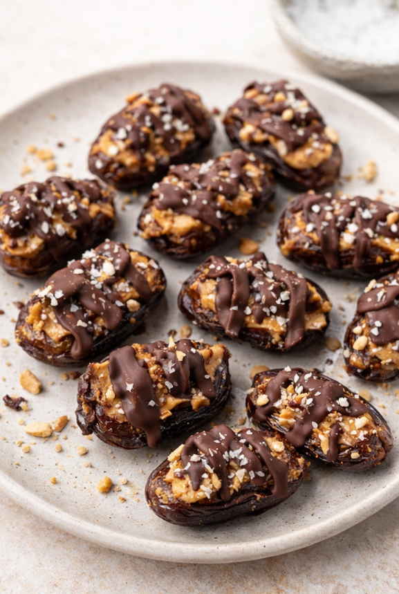 Snickers Dates, healthy date bites