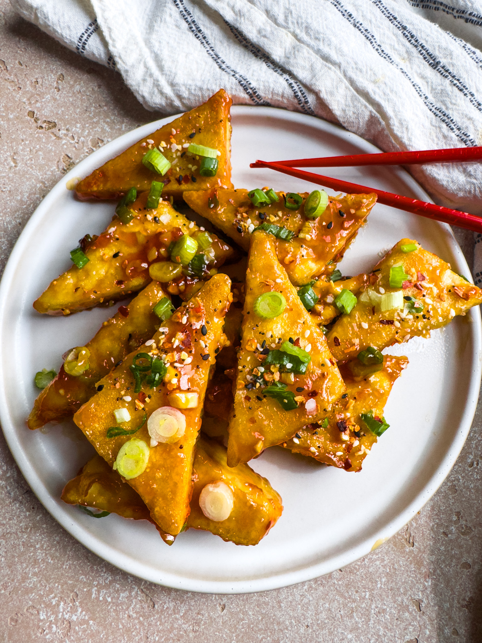crispy sticky tofu